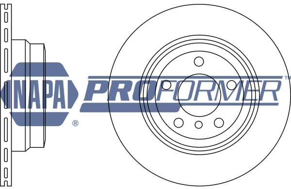 NAPA féktárcsa - PBD8363 - TothCarparts