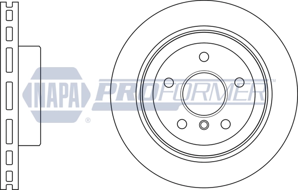 NAPA féktárcsa - PBD8365 - TothCarparts