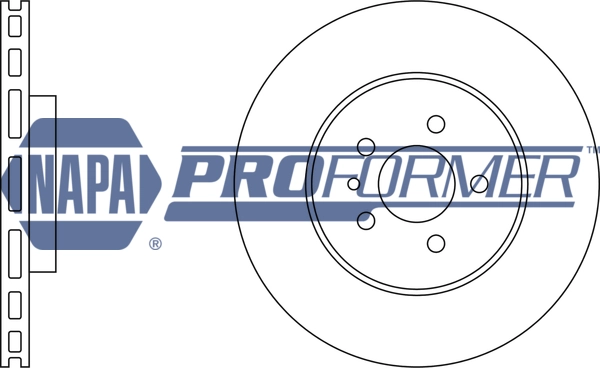 NAPA féktárcsa - PBD8376 - TothCarparts