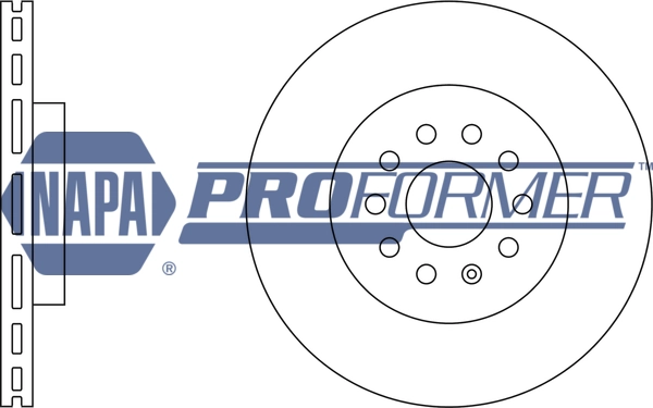 NAPA féktárcsa - PBD8395 - TothCarparts