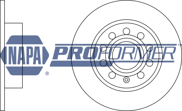 NAPA féktárcsa - PBD8397 - TothCarparts