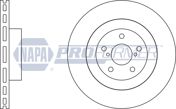 NAPA féktárcsa - PBD8404 - TothCarparts
