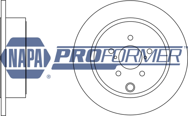 NAPA féktárcsa - PBD8408 - TothCarparts