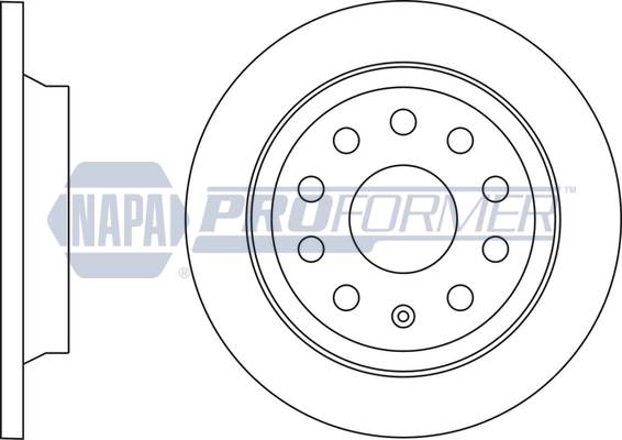 NAPA féktárcsa - PBD8415 - TothCarparts