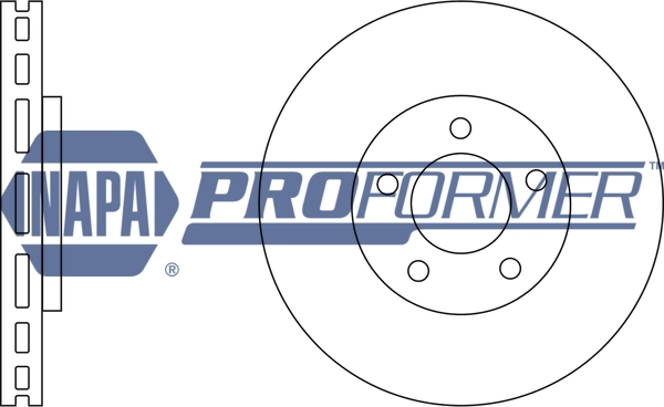 NAPA féktárcsa - PBD8427 - TothCarparts