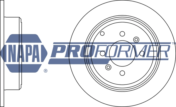 NAPA féktárcsa - PBD8456 - TothCarparts