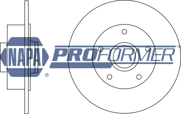 NAPA féktárcsa - PBD8488 - TothCarparts