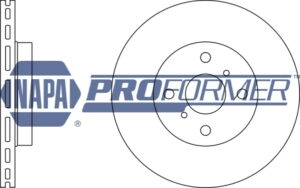 NAPA féktárcsa - PBD8500 - TothCarparts