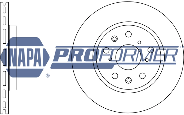 NAPA féktárcsa - PBD8559 - TothCarparts