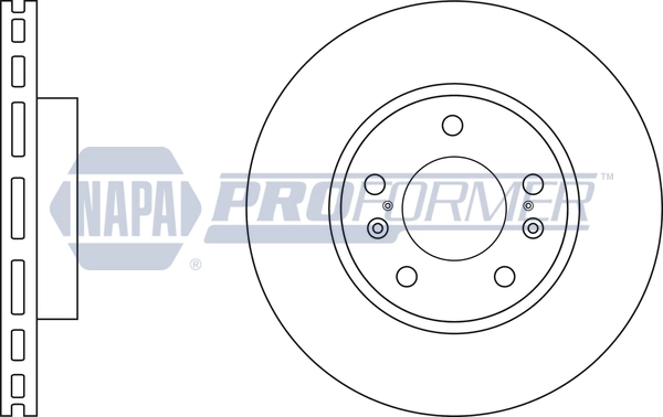 NAPA féktárcsa - PBD8560 - TothCarparts