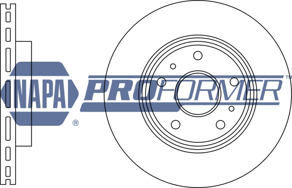 NAPA féktárcsa - PBD8567 - TothCarparts