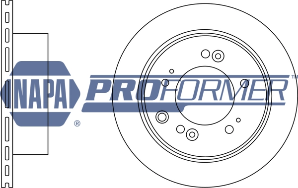 NAPA féktárcsa - PBD8581 - TothCarparts
