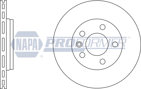 NAPA féktárcsa - PBD8600 - TothCarparts