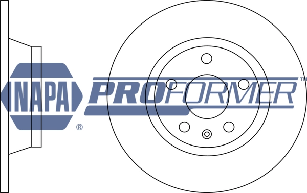 NAPA féktárcsa - PBD8609 - TothCarparts