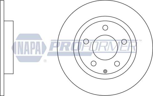 NAPA féktárcsa - PBD8619 - TothCarparts