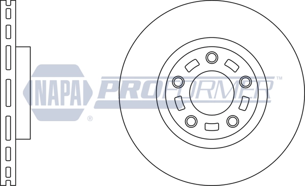 NAPA féktárcsa - PBD8626 - TothCarparts