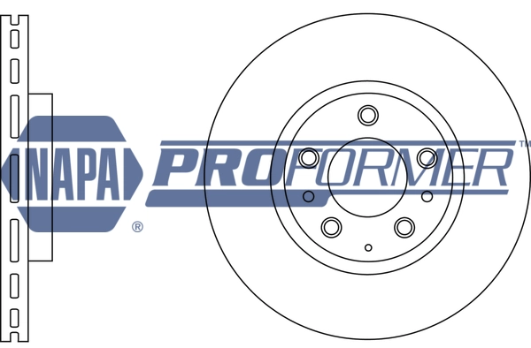NAPA féktárcsa - PBD8638 - TothCarparts