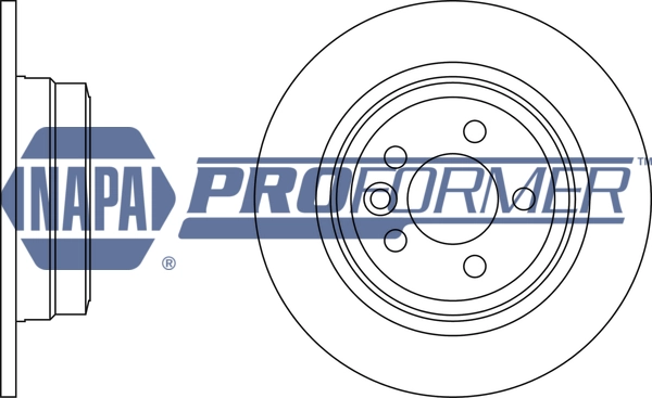 NAPA féktárcsa - PBD8641 - TothCarparts