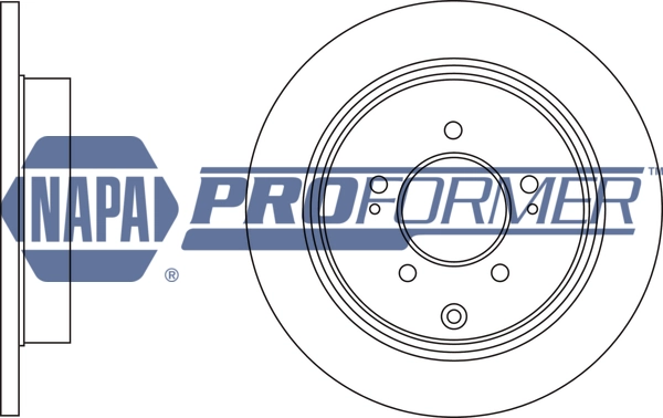 NAPA féktárcsa - PBD8707 - TothCarparts