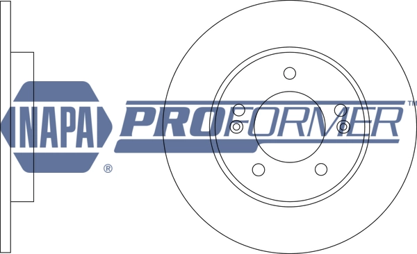 NAPA féktárcsa - PBD8715 - TothCarparts