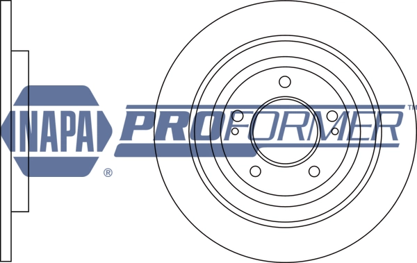 NAPA féktárcsa - PBD8781 - TothCarparts