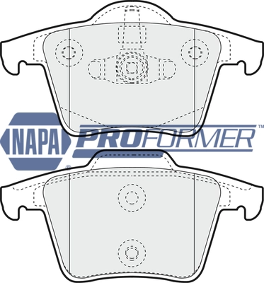 NAPA fékbetétkészlet, tárcsafék - PBP7001 - TothCarparts