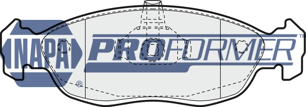 NAPA fékbetétkészlet, tárcsafék - PBP7015 - TothCarparts