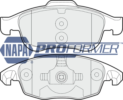 NAPA fékbetétkészlet, tárcsafék - PBP7032 - TothCarparts