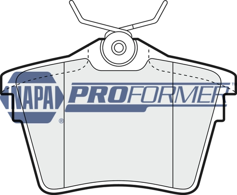 NAPA fékbetétkészlet, tárcsafék - PBP7040 - TothCarparts