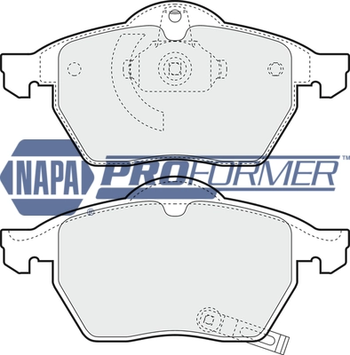 NAPA fékbetétkészlet, tárcsafék - PBP7044 - TothCarparts