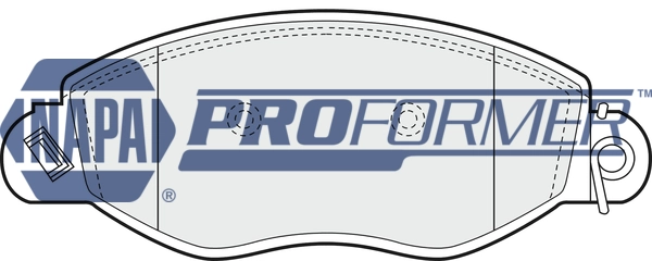 NAPA fékbetétkészlet, tárcsafék - PBP7054 - TothCarparts