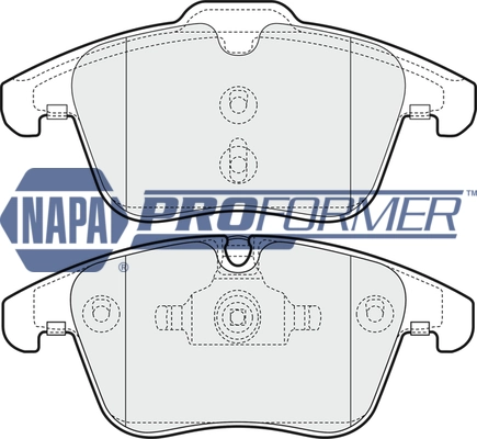 NAPA fékbetétkészlet, tárcsafék - PBP7063 - TothCarparts