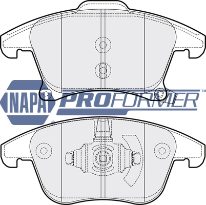 NAPA fékbetétkészlet, tárcsafék - PBP7095 - TothCarparts