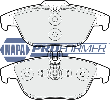 NAPA fékbetétkészlet, tárcsafék - PBP7166 - TothCarparts
