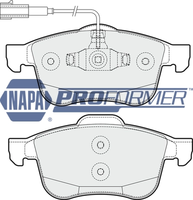 NAPA fékbetétkészlet, tárcsafék - PBP7189 - TothCarparts