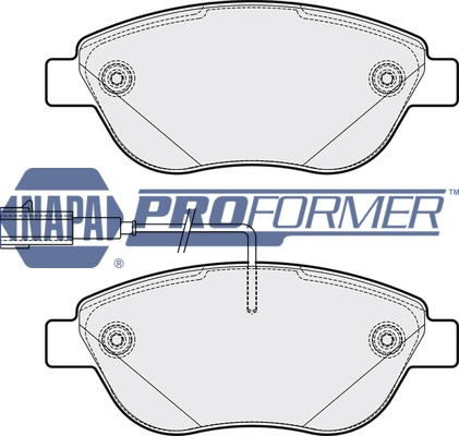 NAPA fékbetétkészlet, tárcsafék - PBP7199 - TothCarparts