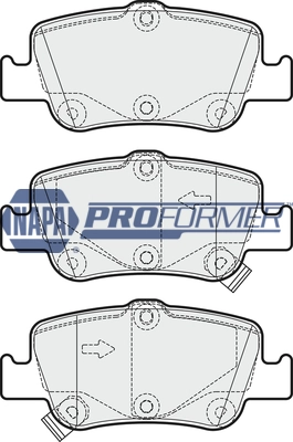 NAPA fékbetétkészlet, tárcsafék - PBP7244 - TothCarparts