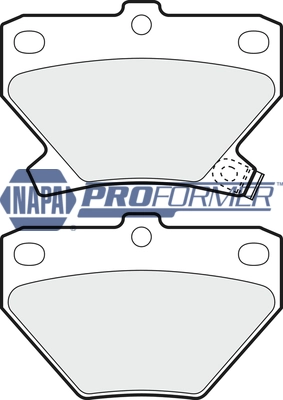 NAPA fékbetétkészlet, tárcsafék - PBP7247 - TothCarparts