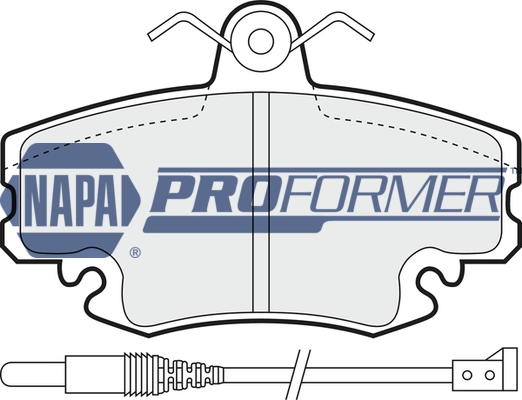 NAPA fékbetétkészlet, tárcsafék - PBP7303 - TothCarparts