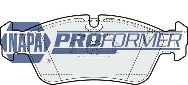 NAPA fékbetétkészlet, tárcsafék - PBP7318 - TothCarparts