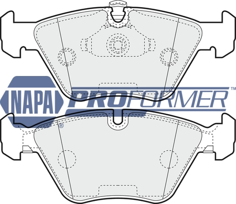 NAPA fékbetétkészlet, tárcsafék - PBP7319 - TothCarparts