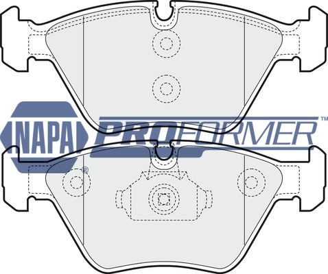 NAPA fékbetétkészlet, tárcsafék - PBP7322 - TothCarparts