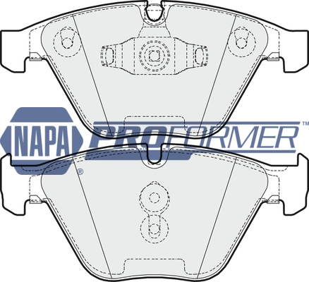 NAPA fékbetétkészlet, tárcsafék - PBP7326 - TothCarparts