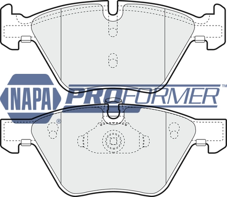 NAPA fékbetétkészlet, tárcsafék - PBP7327 - TothCarparts