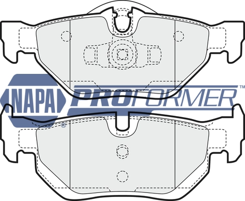 NAPA fékbetétkészlet, tárcsafék - PBP7338 - TothCarparts