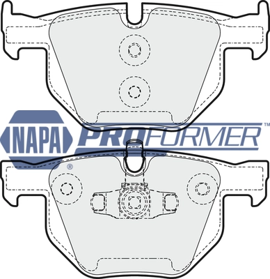 NAPA fékbetétkészlet, tárcsafék - PBP7339 - TothCarparts