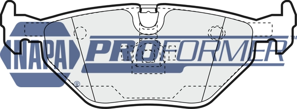 NAPA fékbetétkészlet, tárcsafék - PBP7344 - TothCarparts