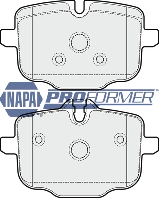 NAPA fékbetétkészlet, tárcsafék - PBP7349 - TothCarparts