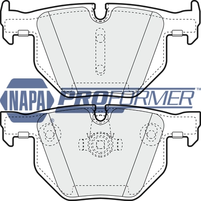 NAPA fékbetétkészlet, tárcsafék - PBP7351 - TothCarparts