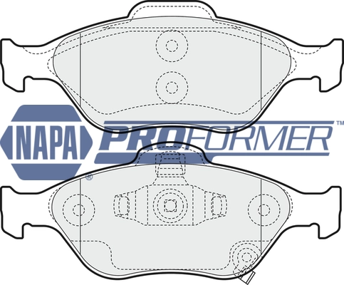 NAPA fékbetétkészlet, tárcsafék - PBP7366 - TothCarparts